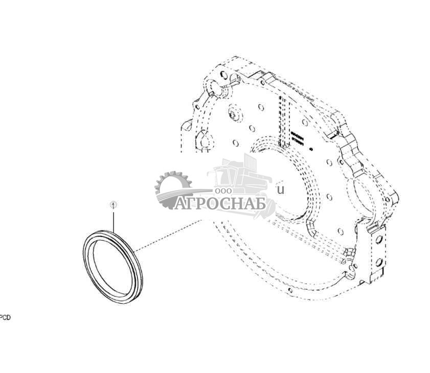 9901 Заднее масляное уплотнение 